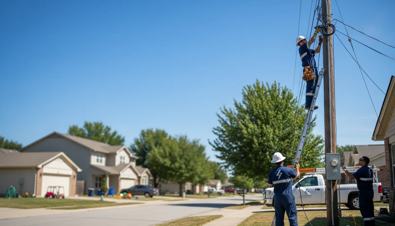 Residential electrician providing installation services in Rockledge, GA